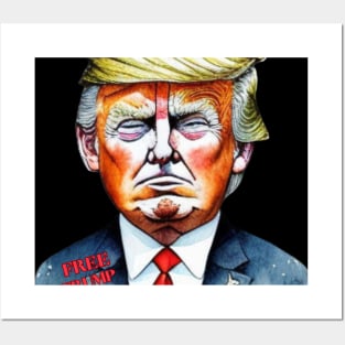 trump mugshot Posters and Art